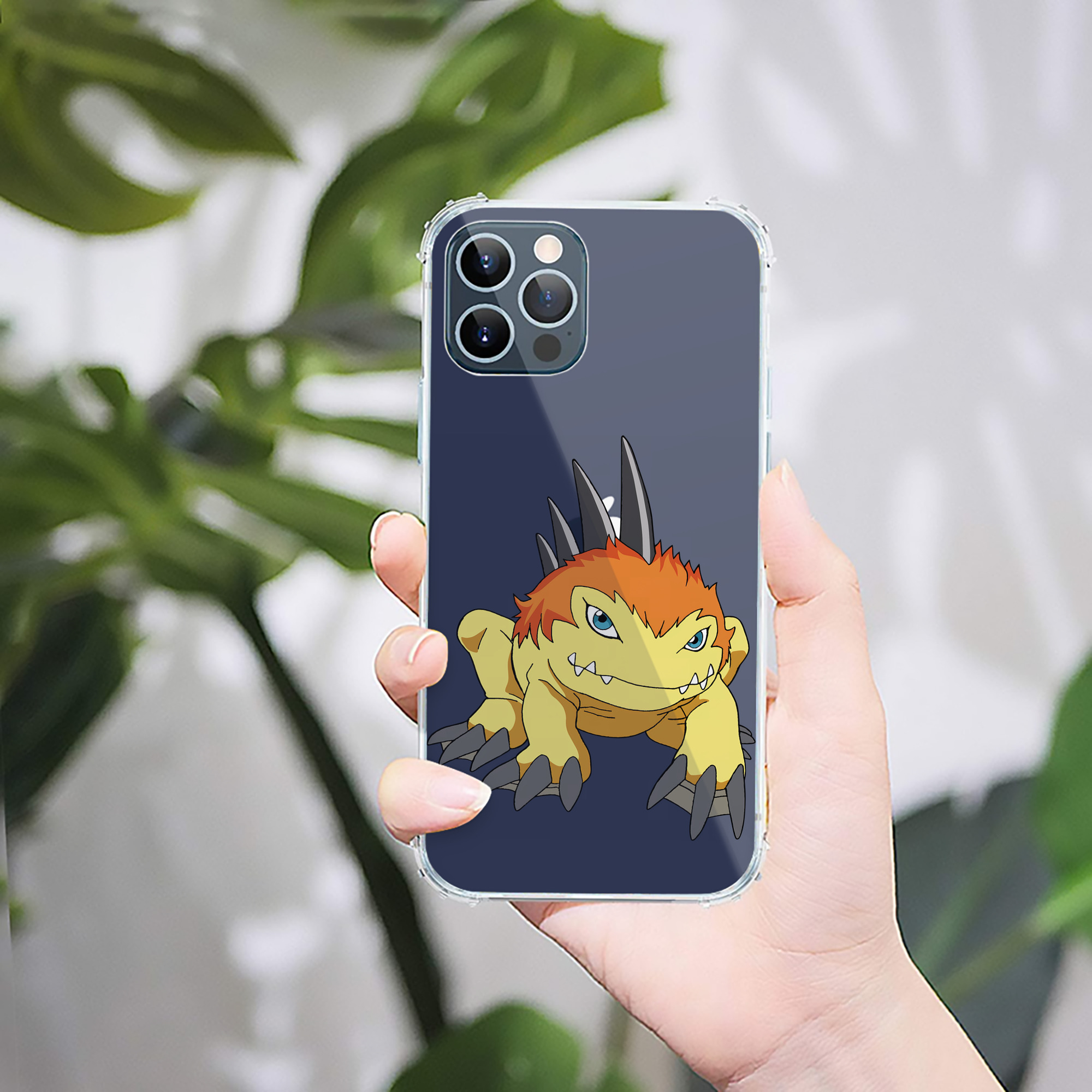 （画像用） Digimon デジタルモンスター/デジモン 【iPhone 12シリーズ対応】透明スマホケース（クリアソフトケース）